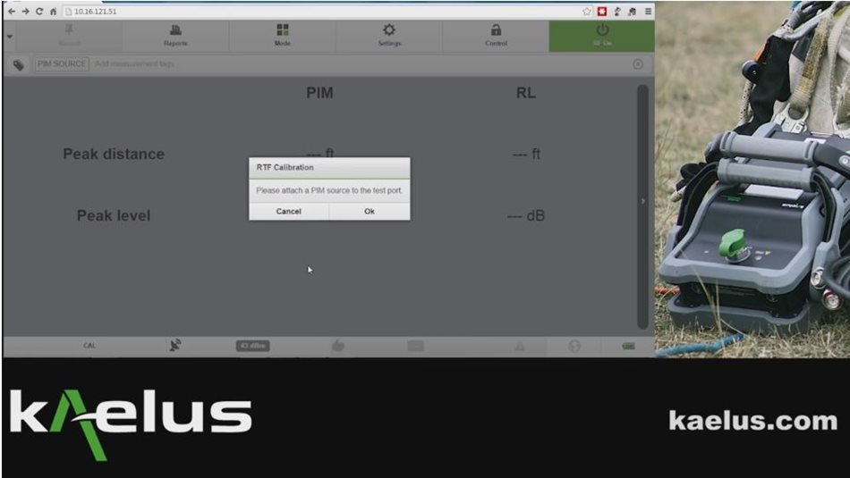 RTF Calibration (PIM Minutes) 