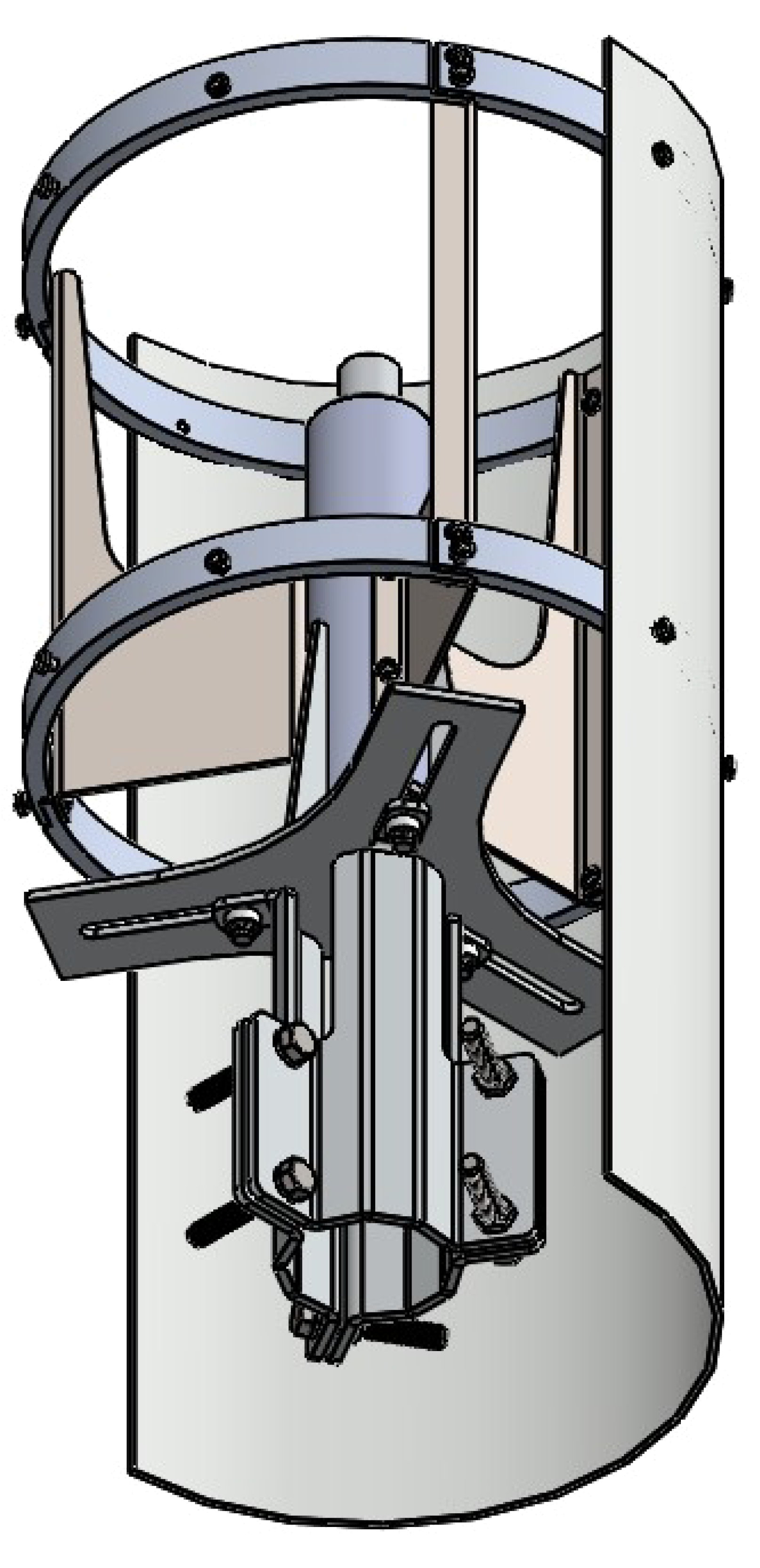 Mounting kit for Canister Antenna D60-160mm