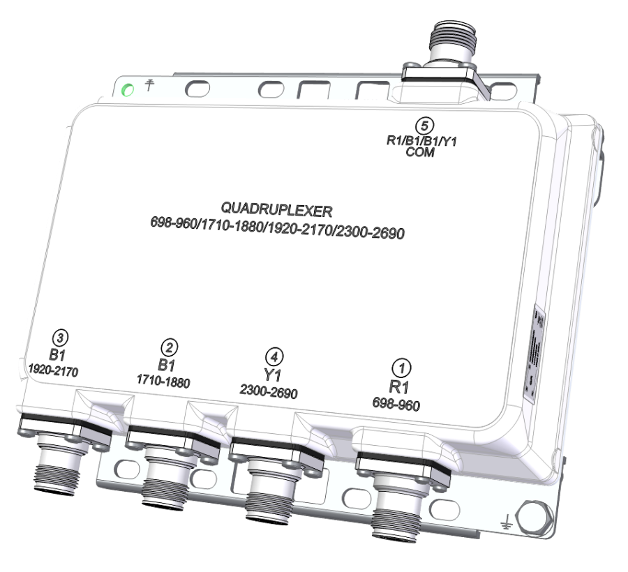 QUADRUPLEXER 698-960/1710-1880/1920-2170/2300-2600 | Kaelus