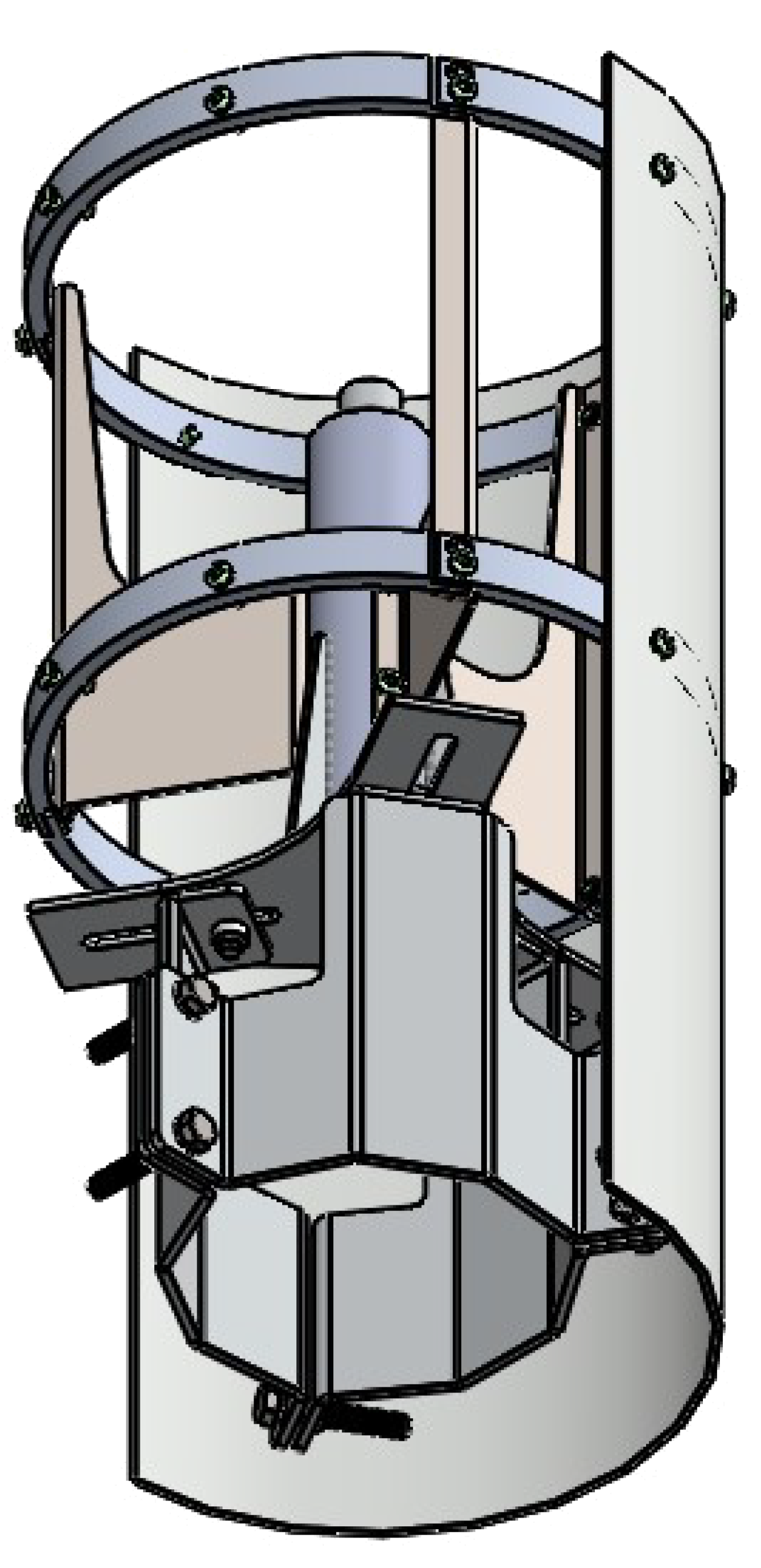 Mounting kit for Canister Antenna D140-220mm