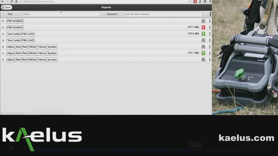 Site Testing in RF Path (PIM Minutes) 